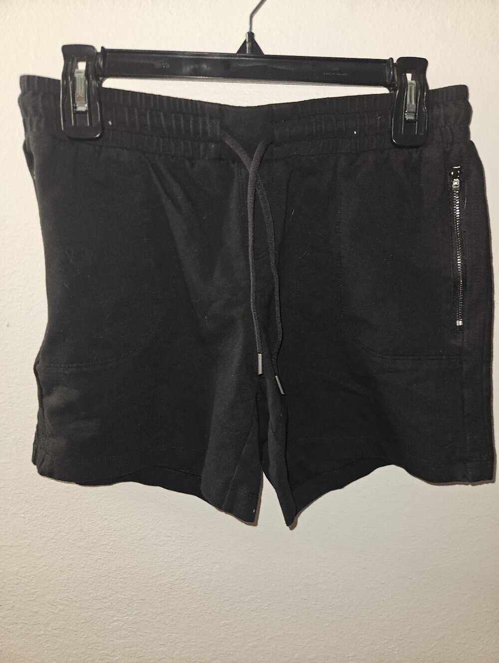Athletic Works Womans Black Elastic Waist Shorts Size S